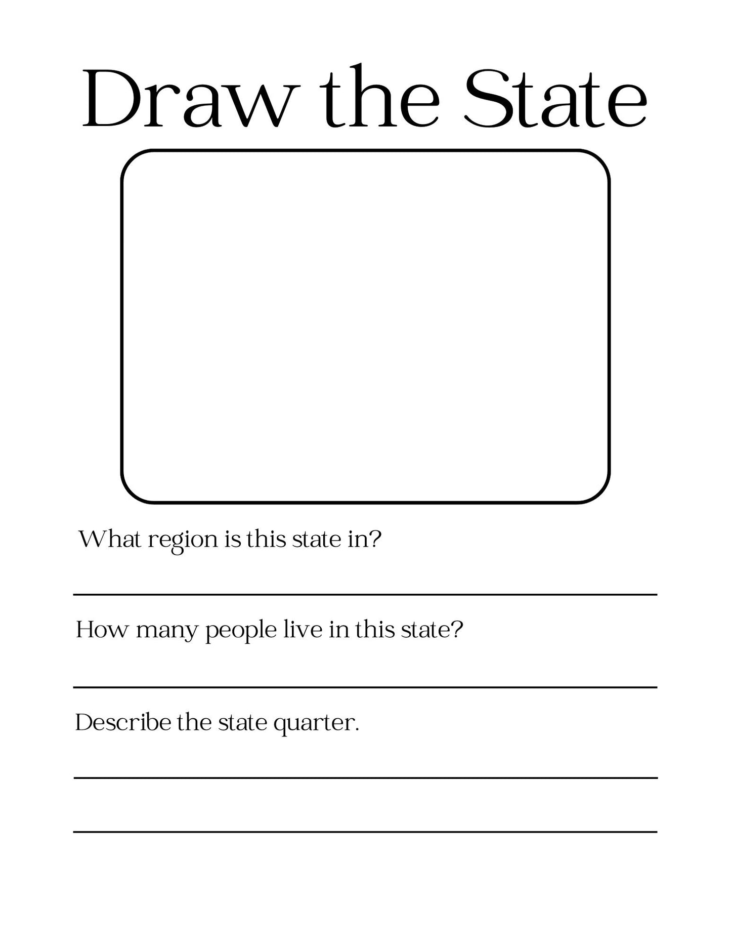 My 50 States Notebook
