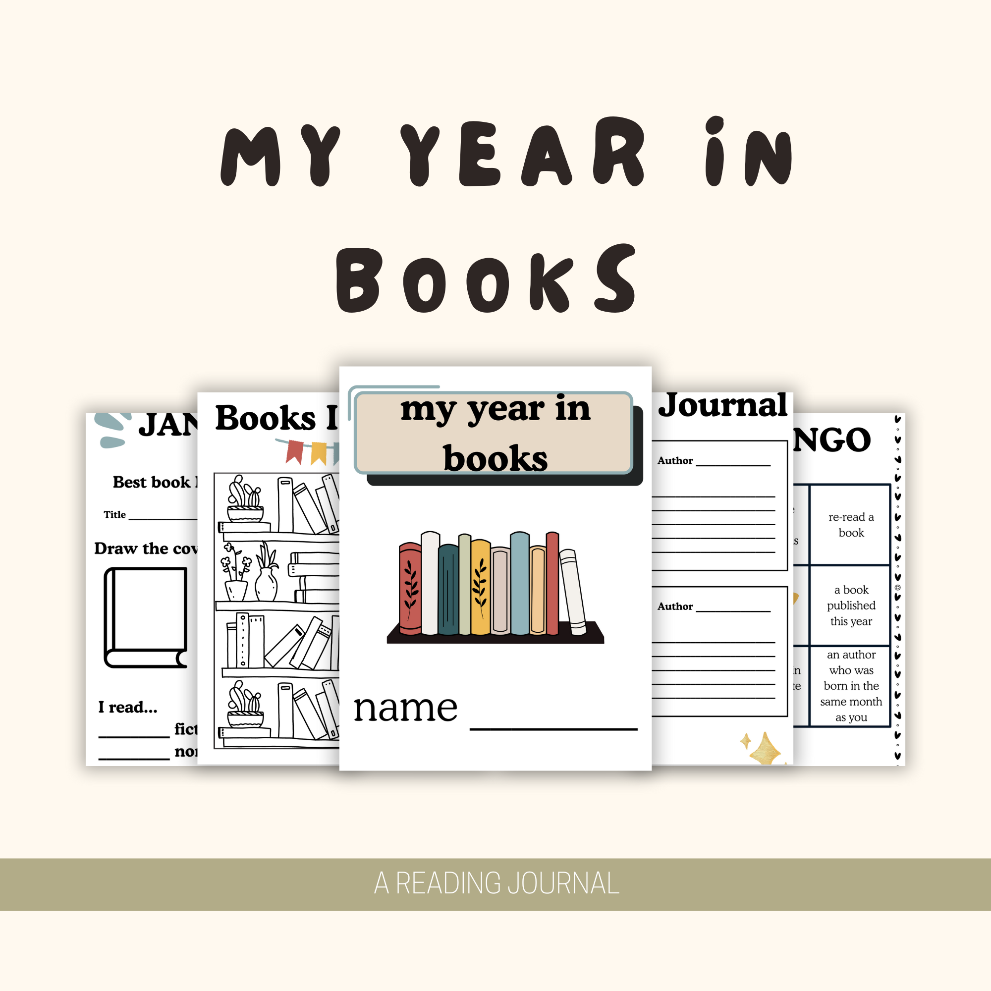 My Year in Books Reading Journal Nuggets of Wisdom