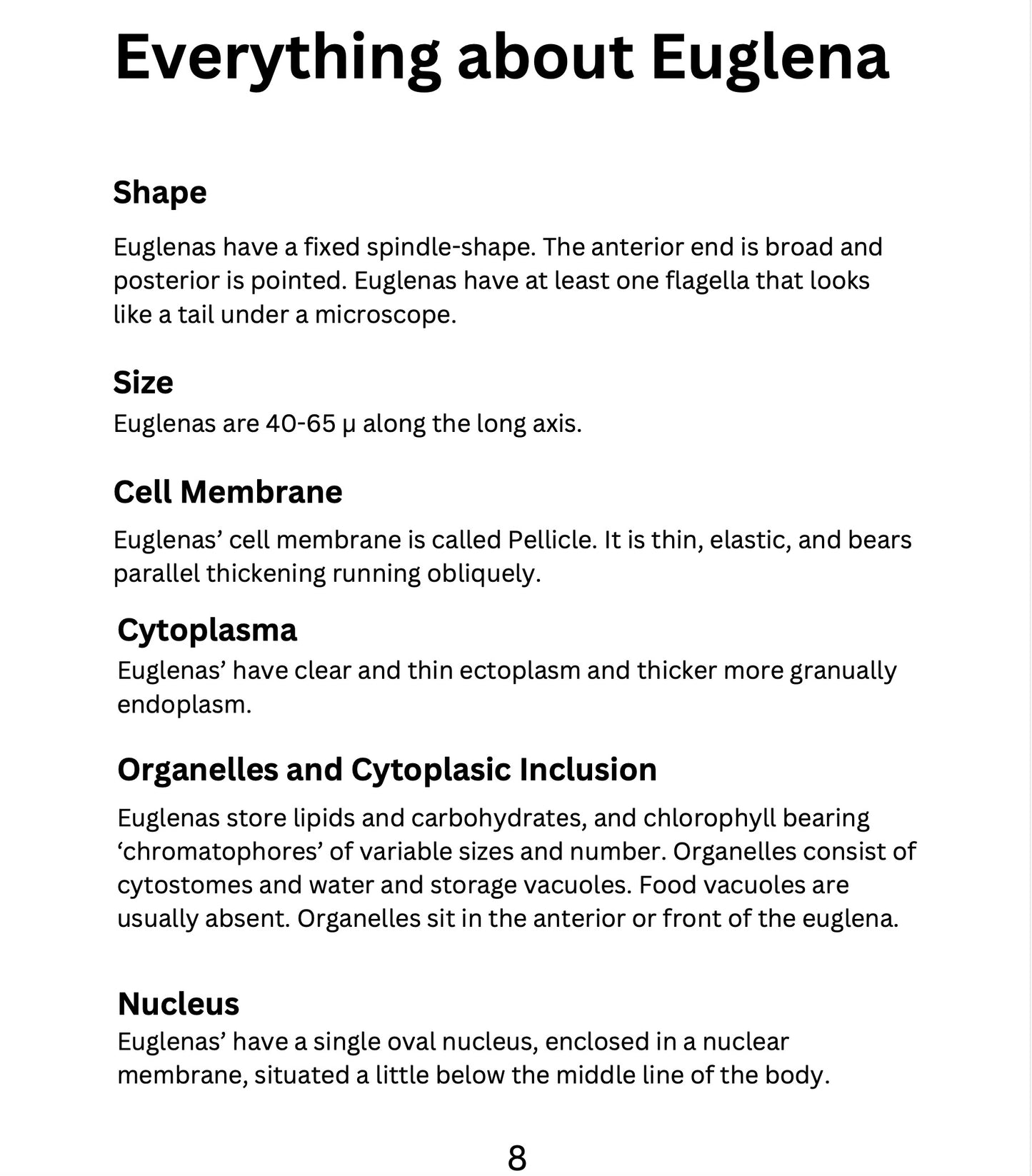 Protist and Eukaryotic Cells