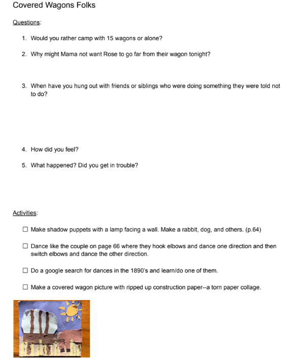 Little House Rose Series 4 Book Study Guides