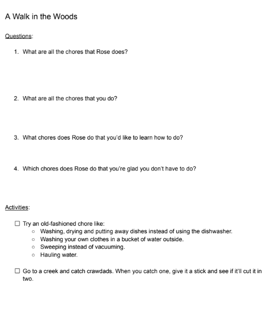 Little House on Rocky Ridge Book Study Guide. Fun activities!