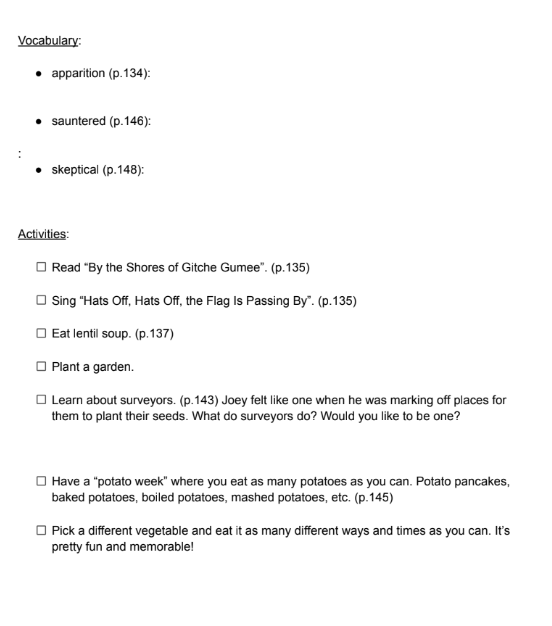 Rufus M Novel Book Study Guide