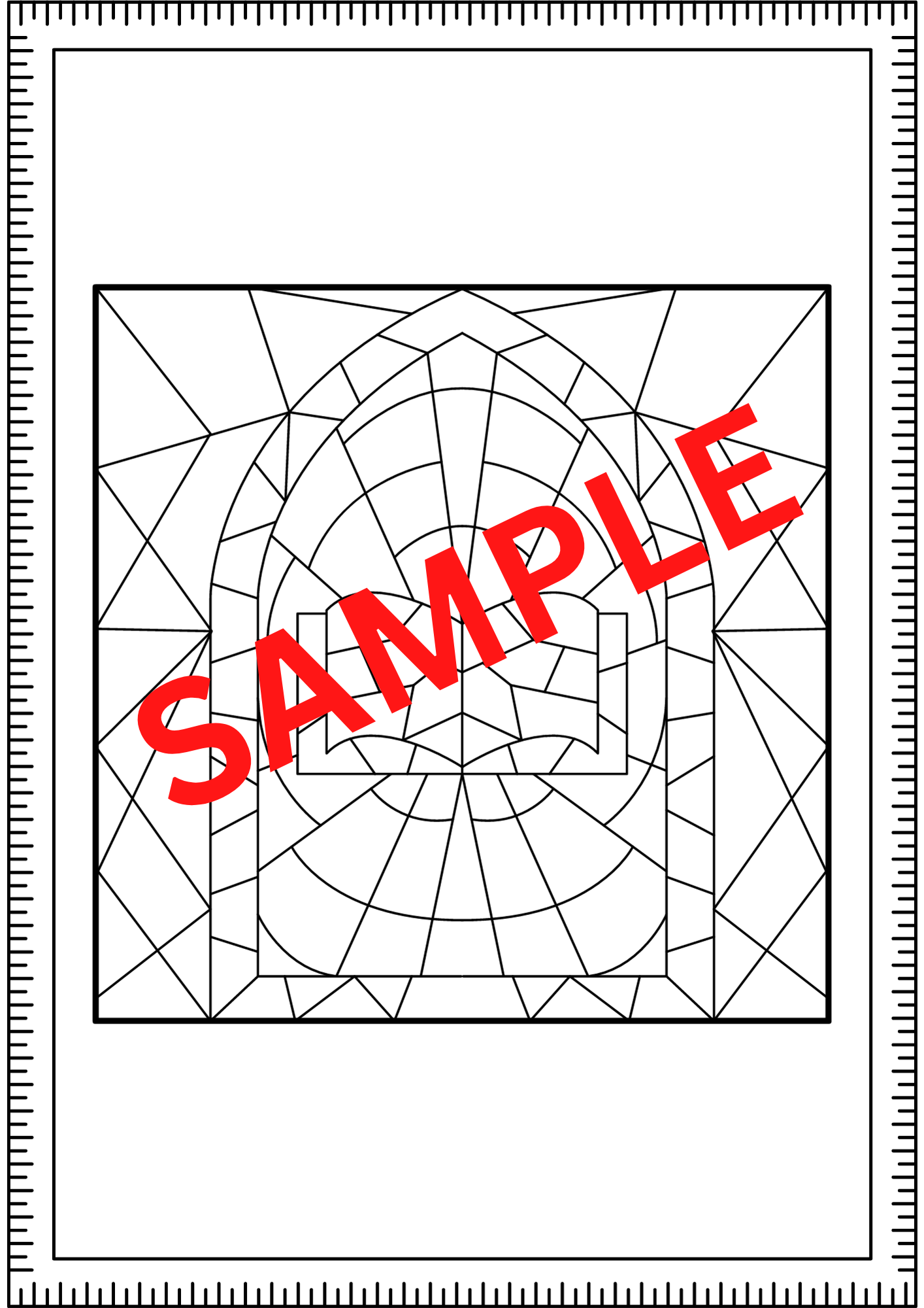 Stained Glass Windows Coloring Pages