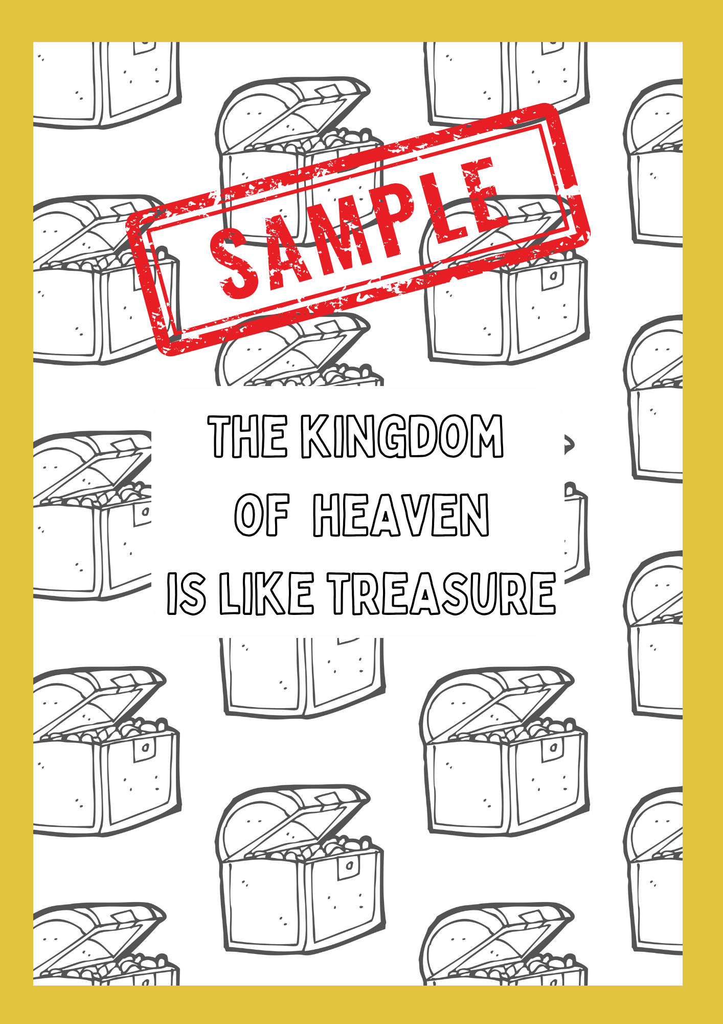 Parable of the Treasure - Color and Teach
