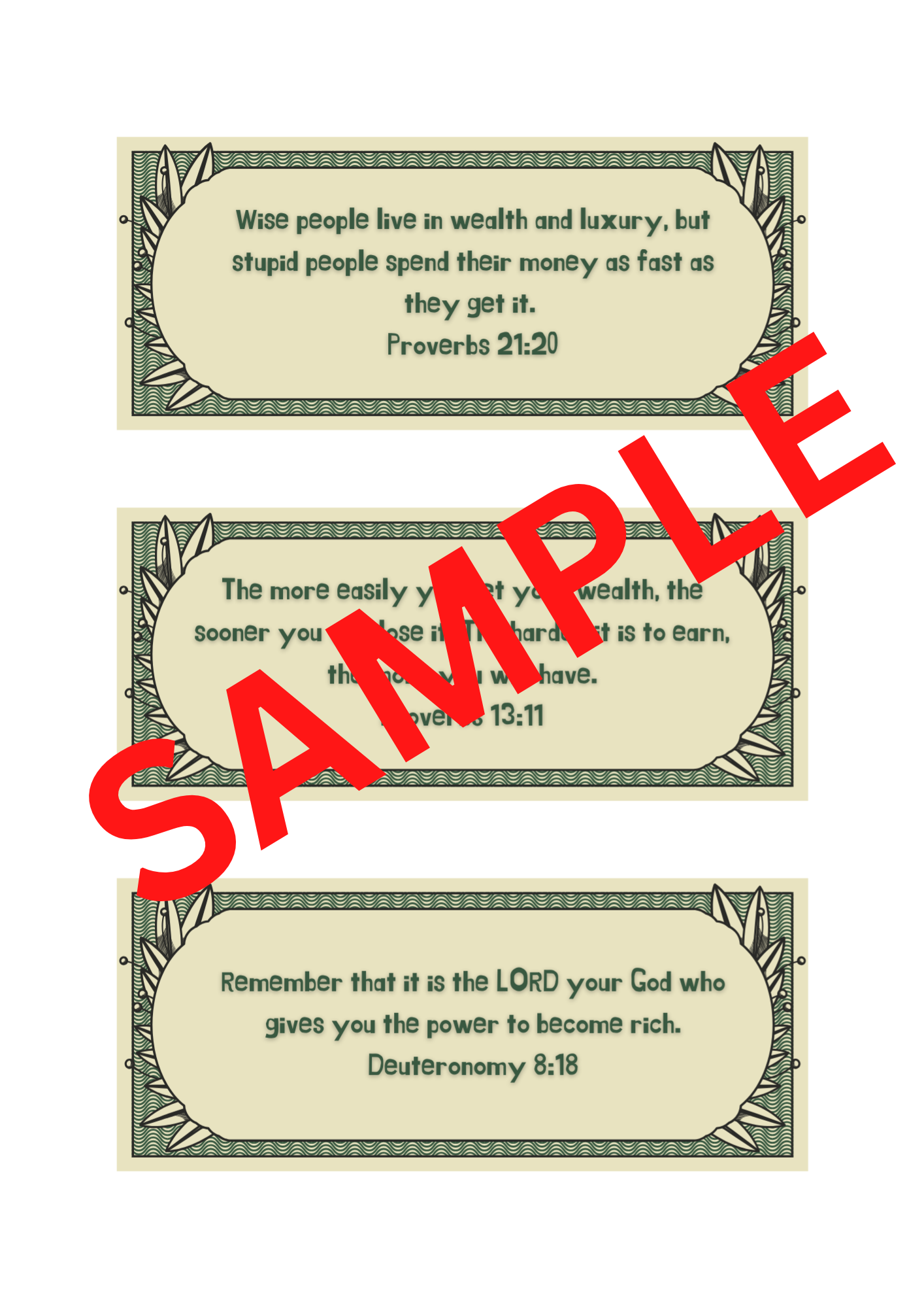 Bible Verses about Money