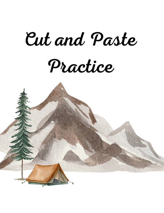 Cut and Paste Practice Workbook