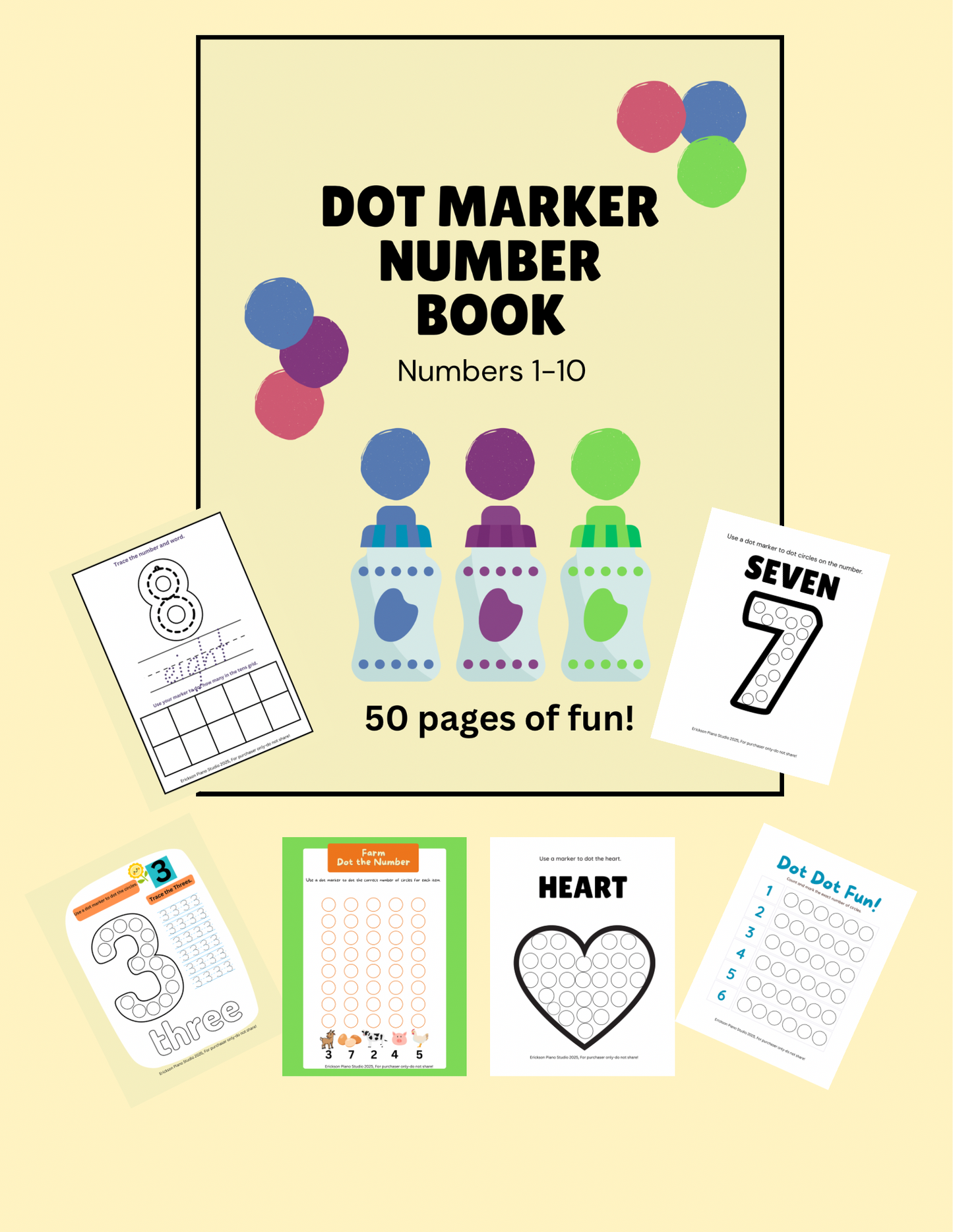 Dot Marker Number Book