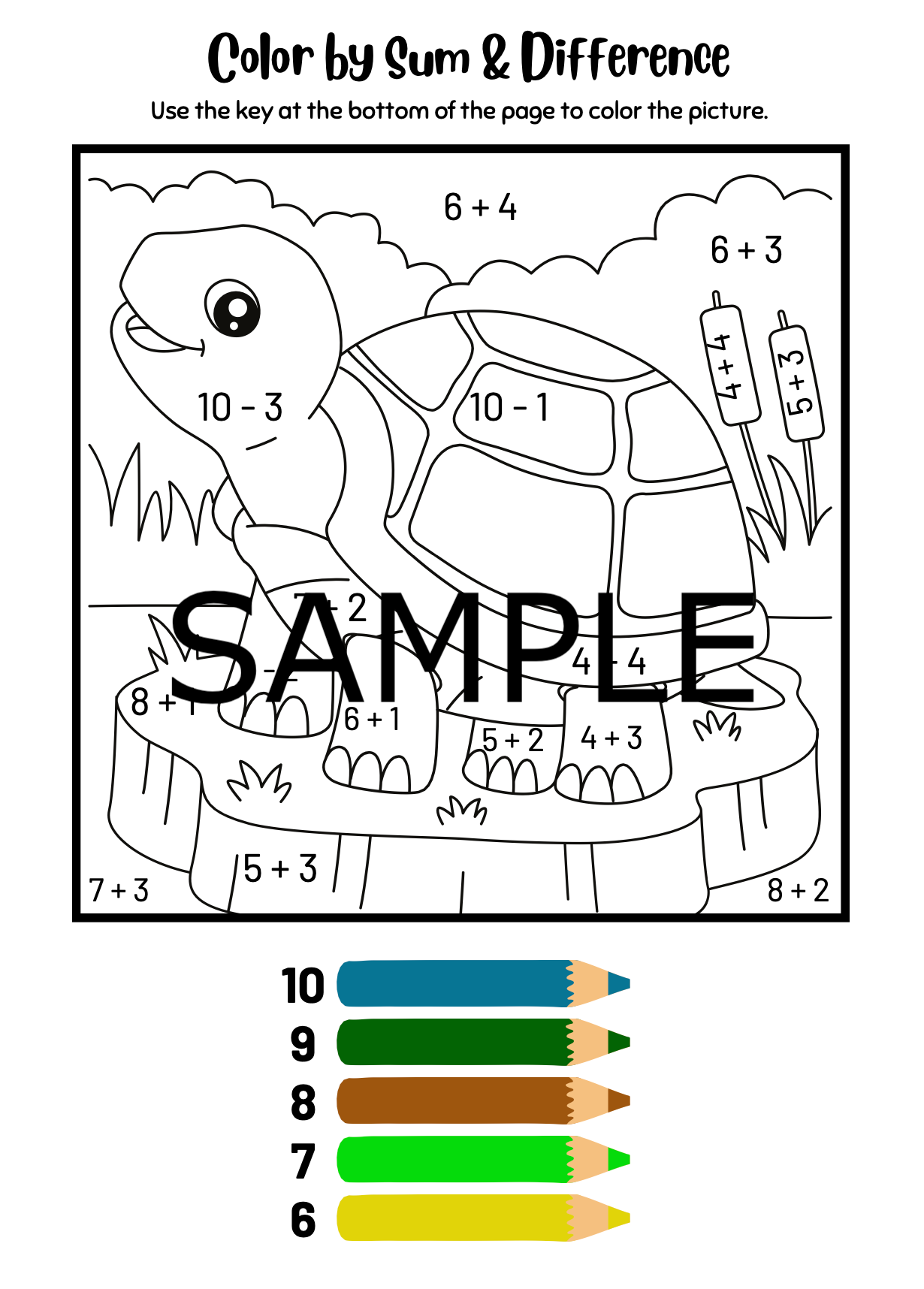 Color By Sum & Difference