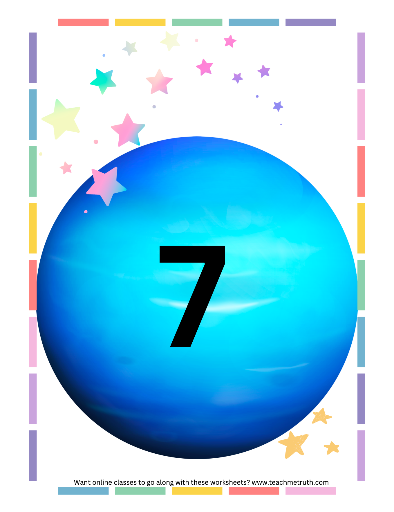 Outer Space Cut & Paste Math Activity Game