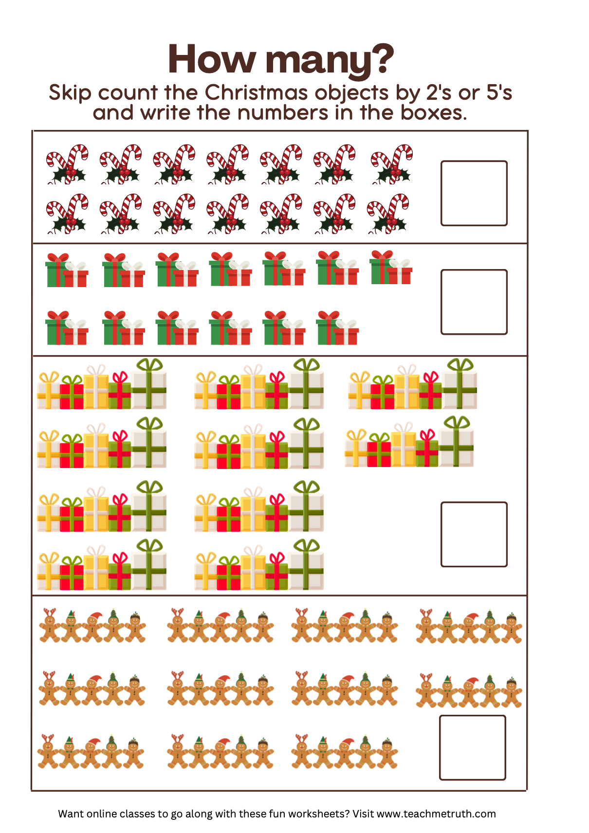 Christmas Math Activity Workbook (Grades 1st-3rd)