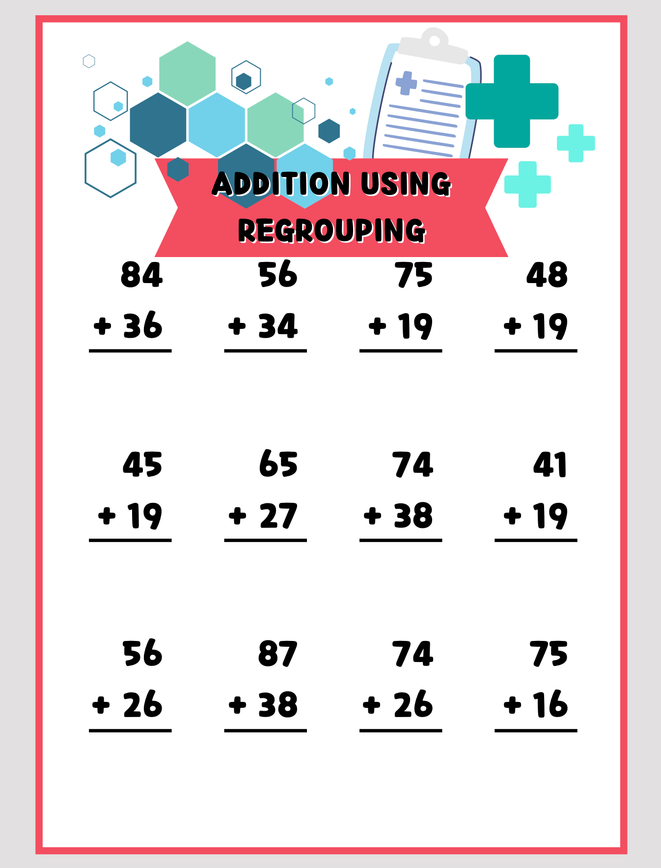 Medical Math Workbook (2nd-3rd Grade)