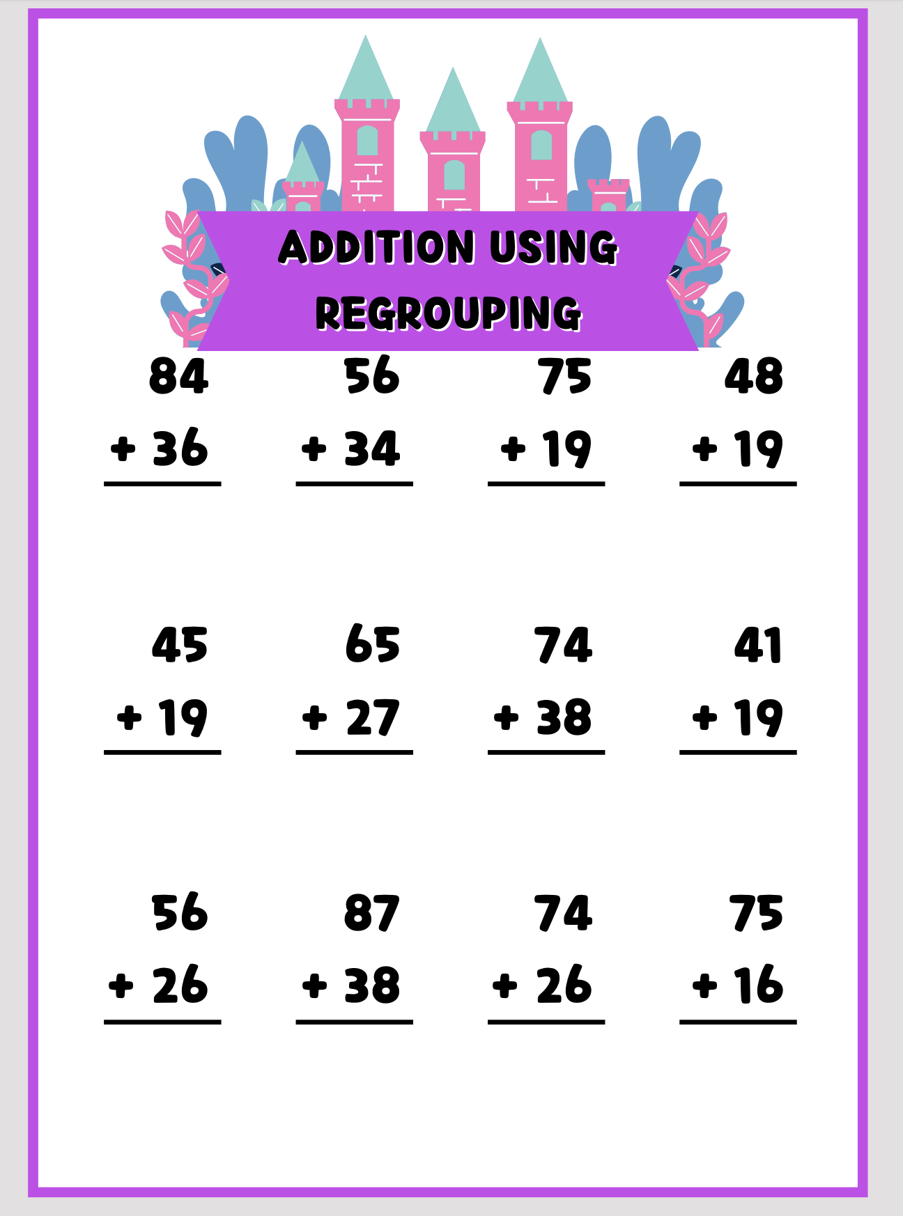 Mermaid Math (2nd-3rd Grade)