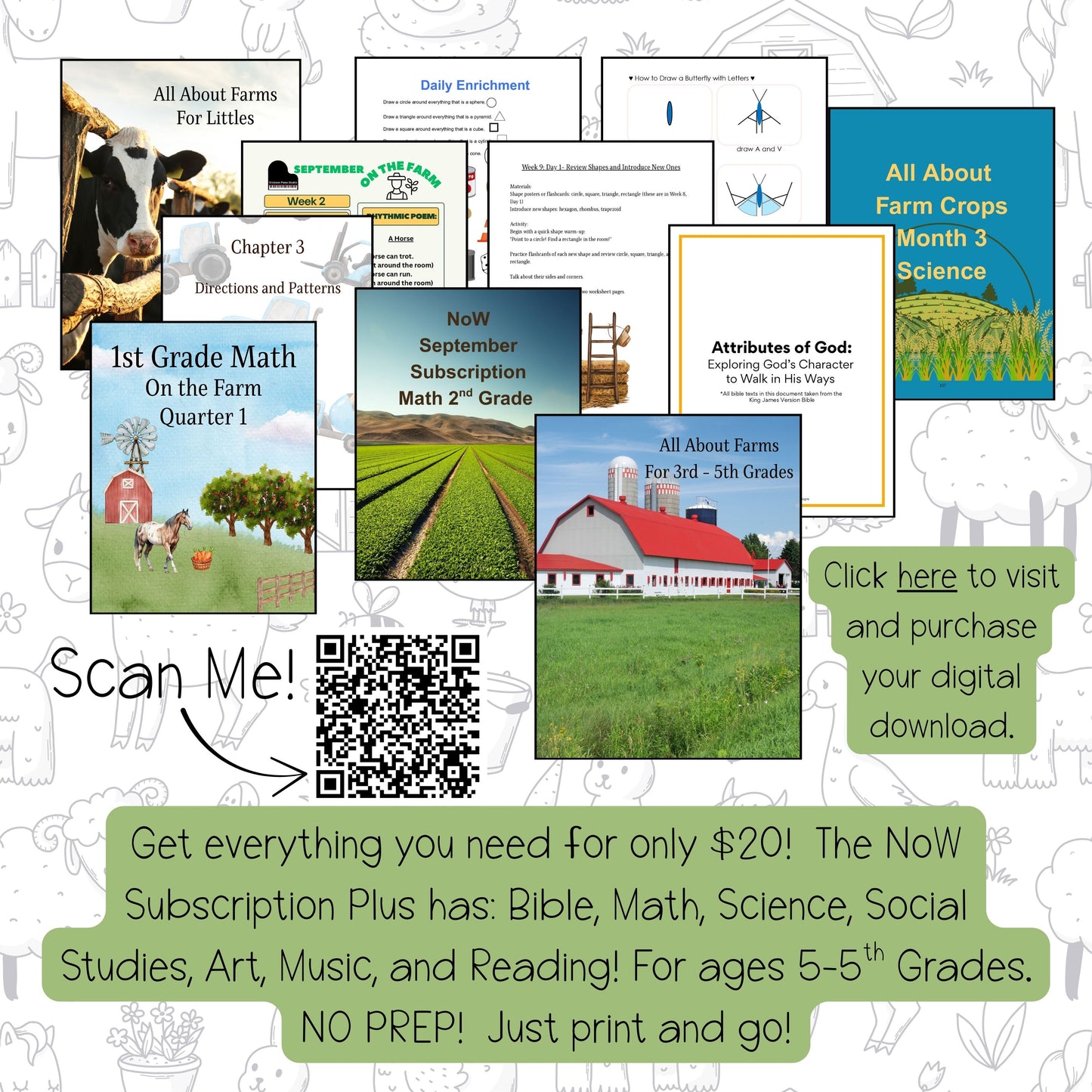 NoW Plus September Subscription: Farm Themed Bundle