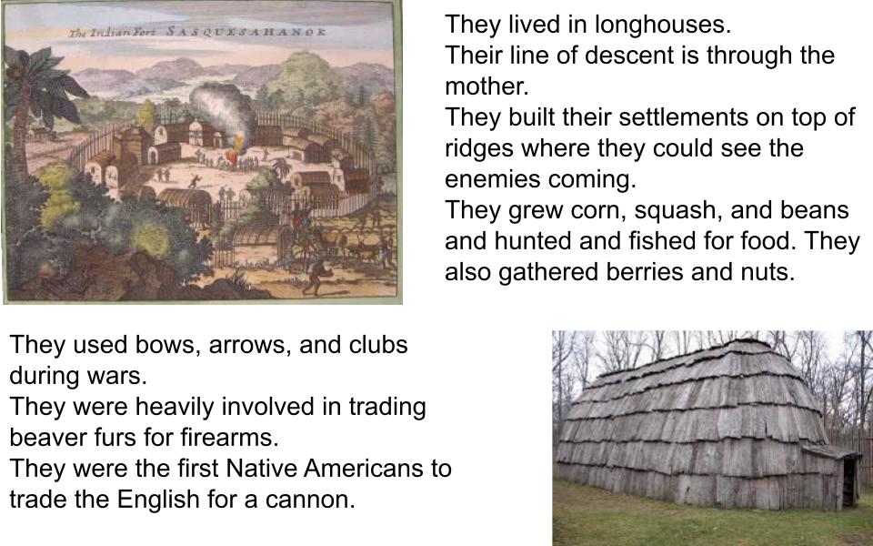 Susquehannock Indians Google Slide Presentation Report