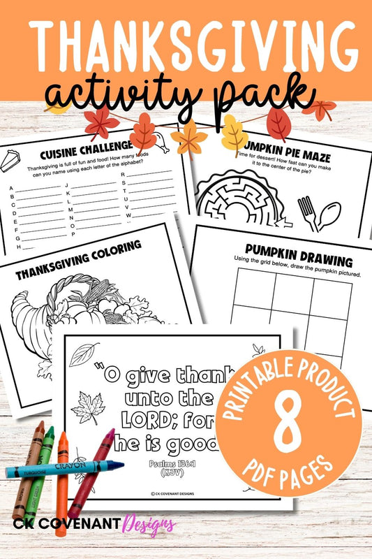 Thanksgiving Activity Pack