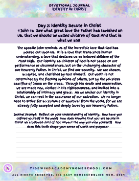 My Identity in Christ: 7-Day Teen Mini-Devotional