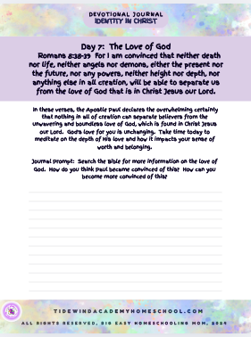 My Identity in Christ: 7-Day Teen Mini-Devotional