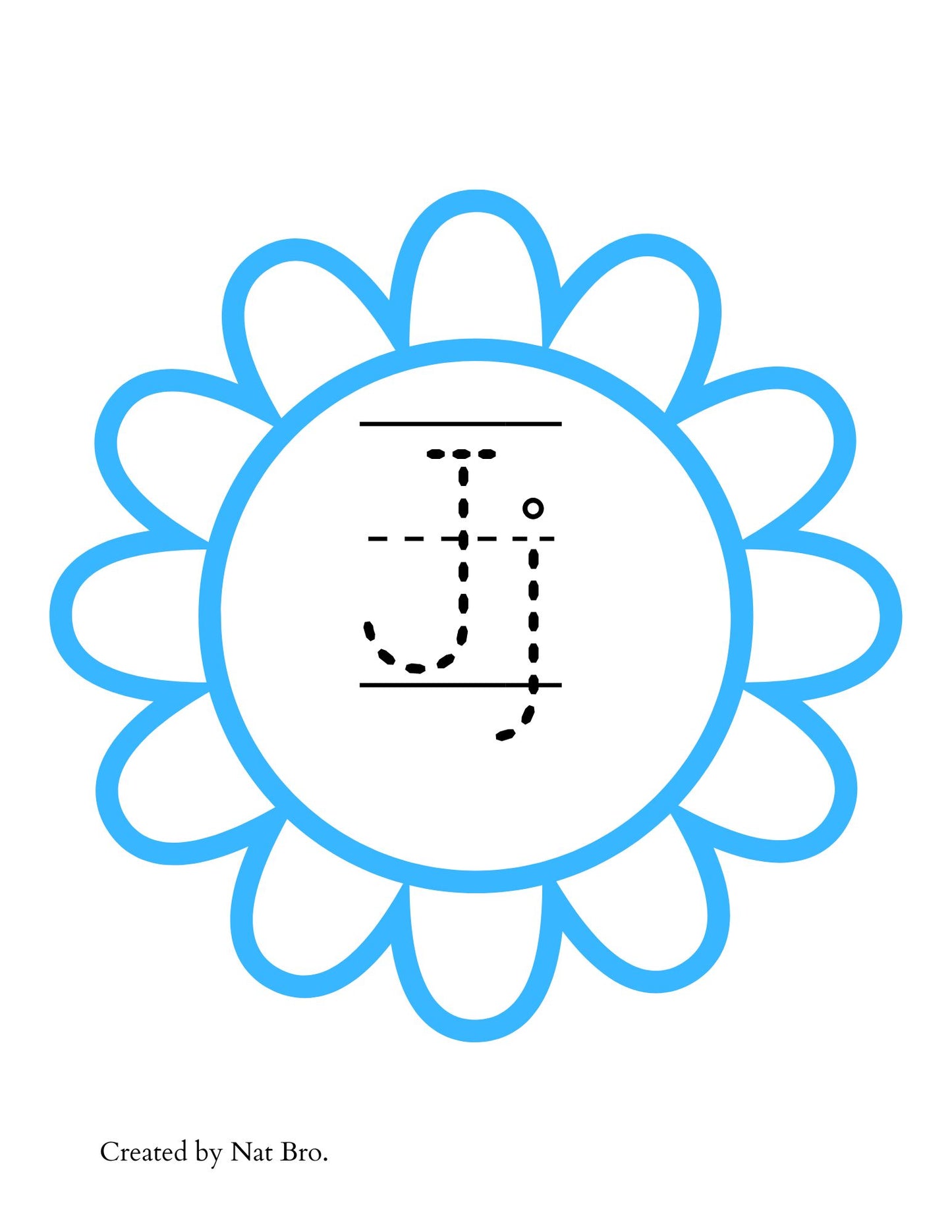 Flower Trace and Color the Alphabet Flashcards/Printables