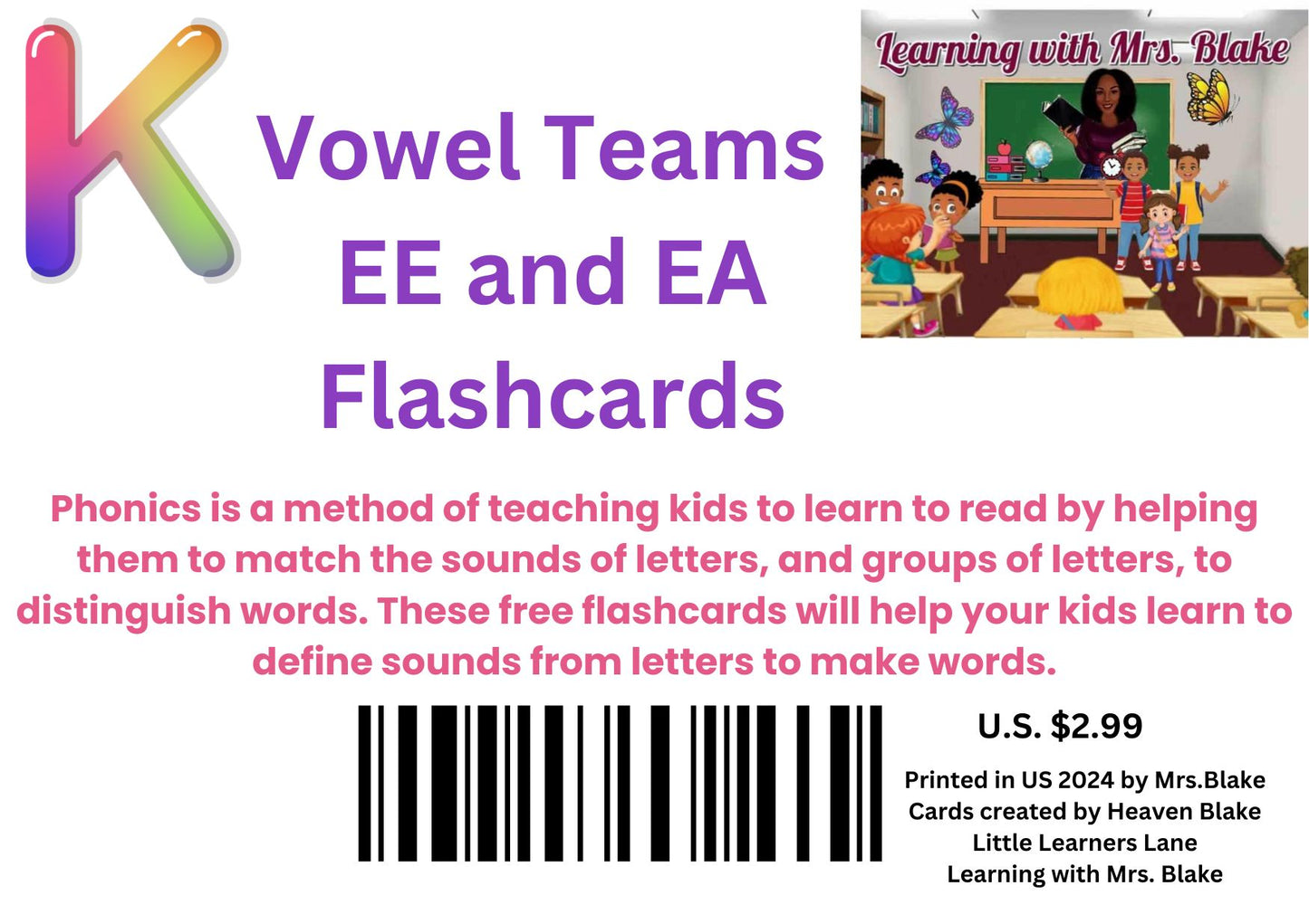 Vowel Families EE and EA Flashcards