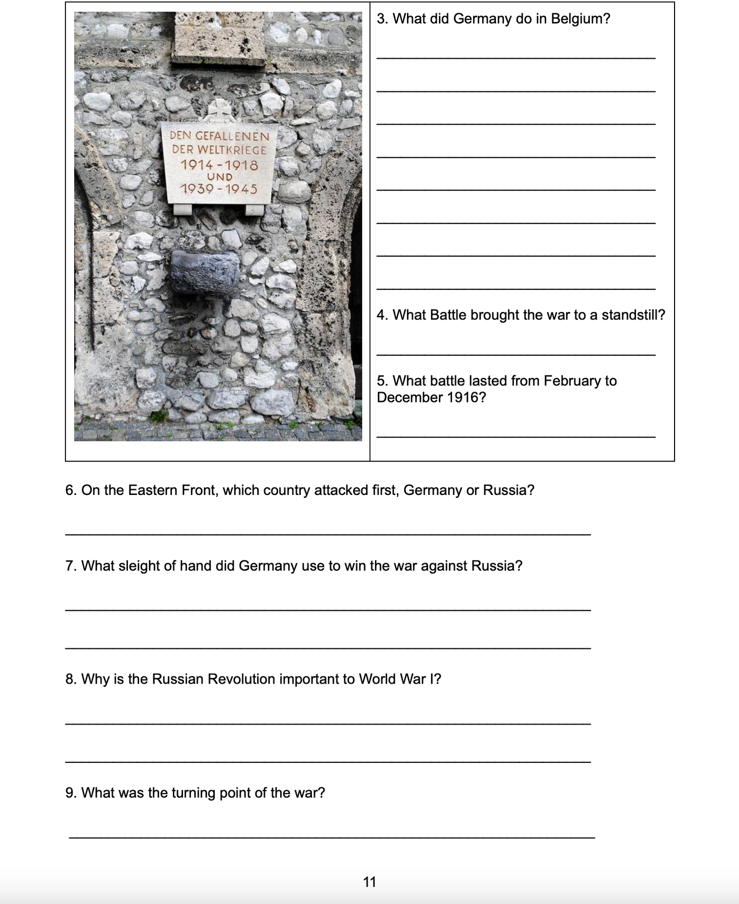 World War I: A Short History