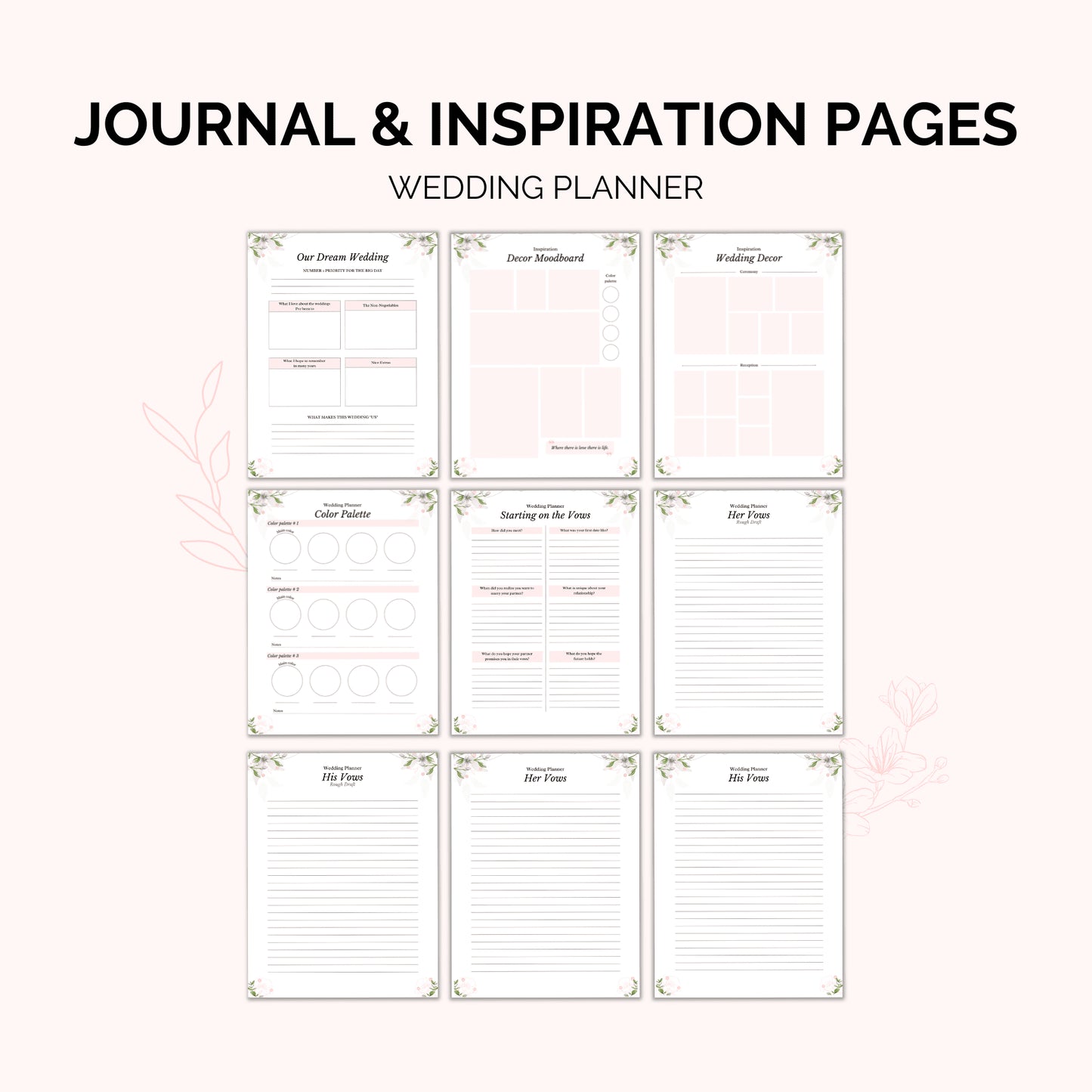 Floral Wedding Planner