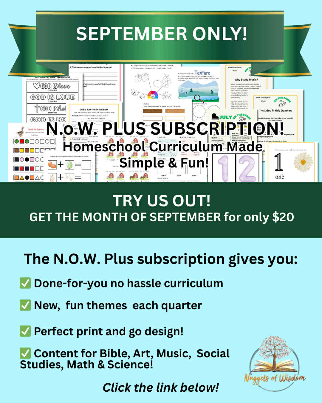 NoW Plus September Subscription: Farm Themed Bundle