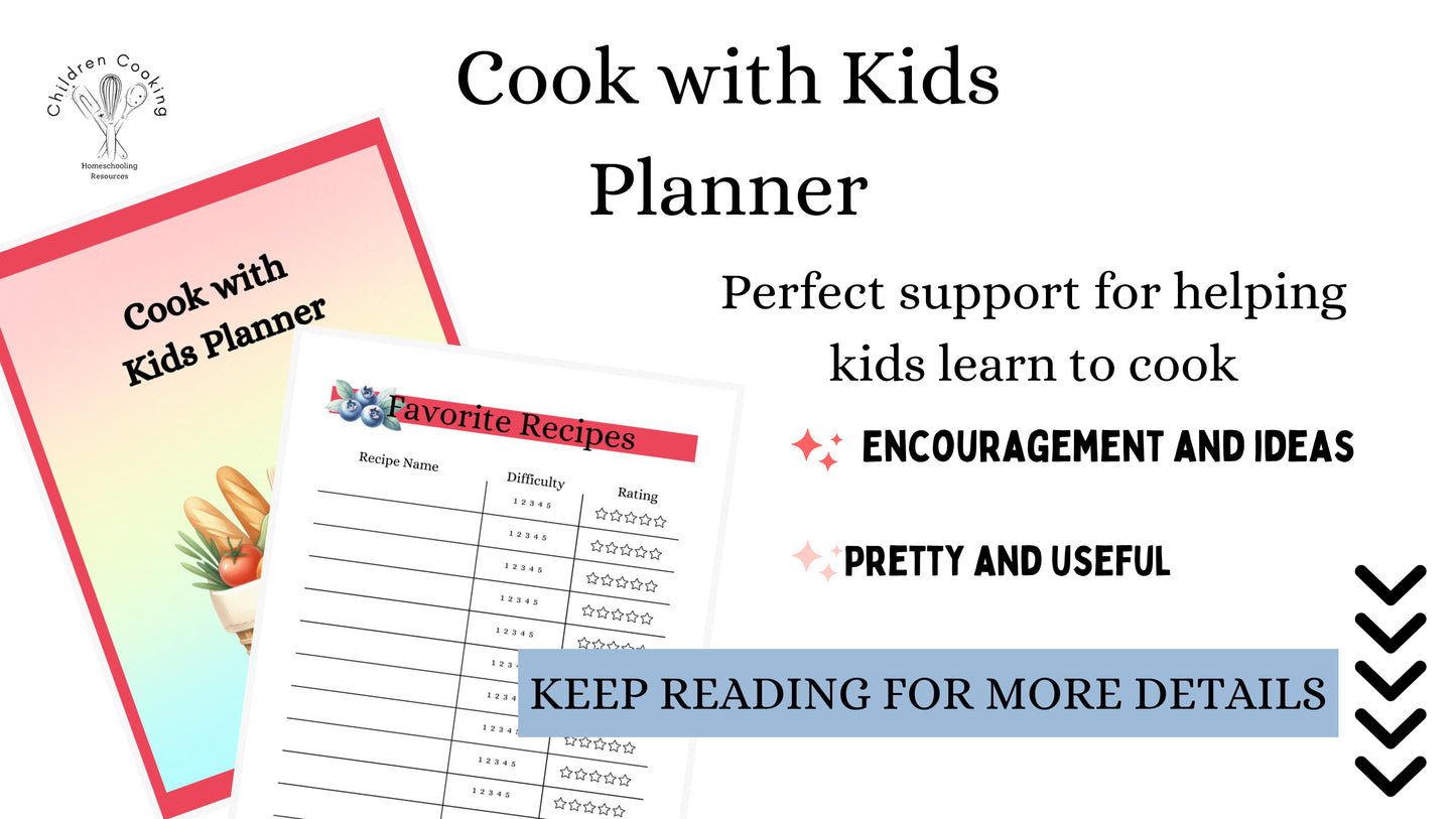 Cooking With Kids Planner