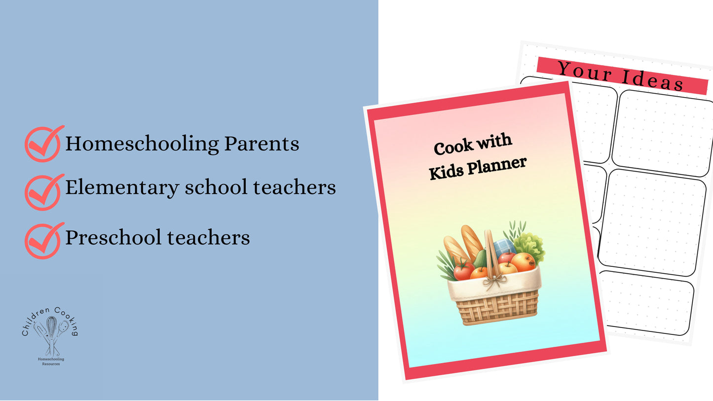 Cooking With Kids Planner