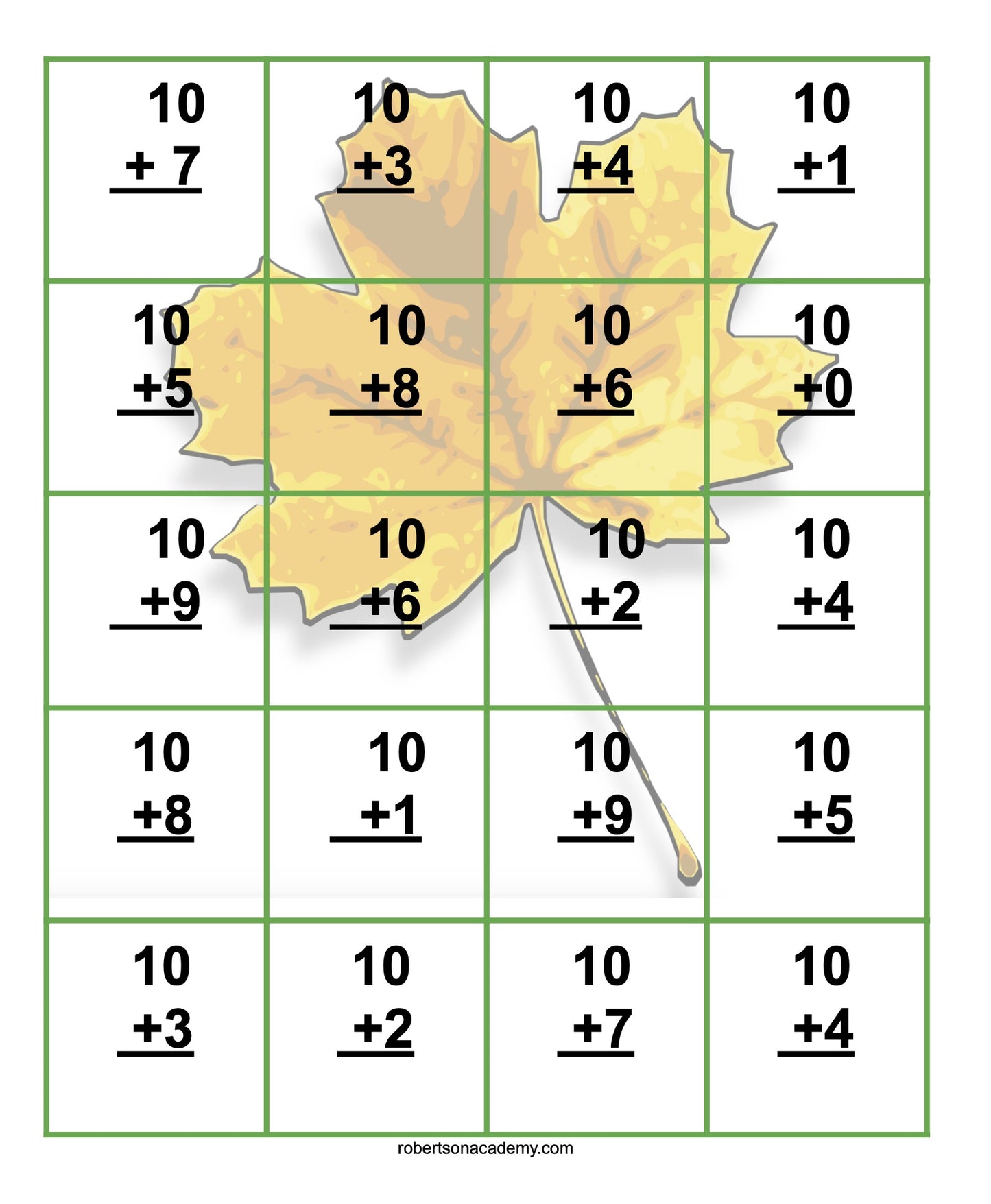 Autumn Math for 1st - 3rd Grades: Digital Product