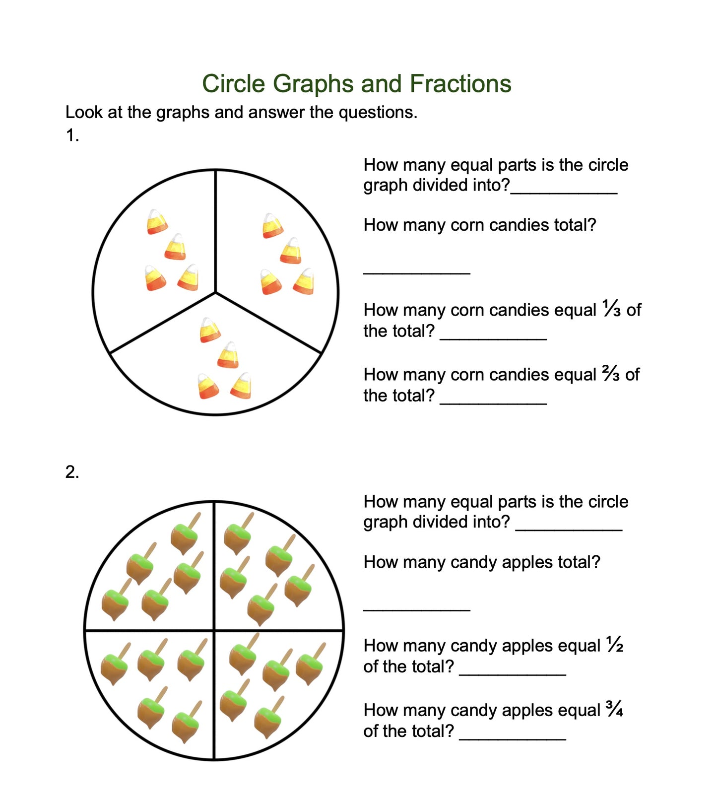 Autumn Math for 1st - 3rd Grades: Digital Product