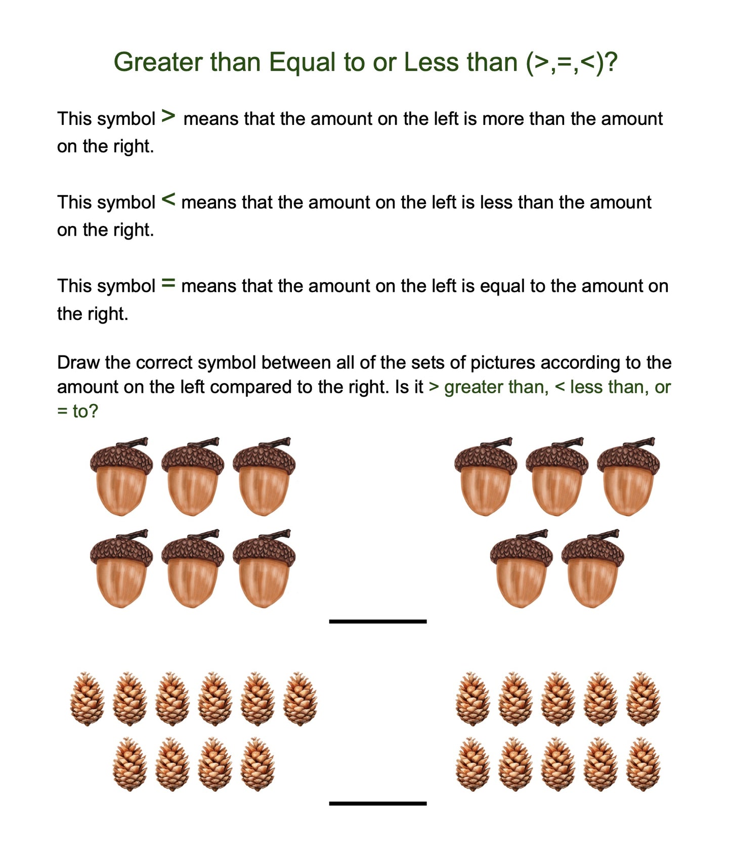 Autumn Math for 1st - 3rd Grades: Digital Product