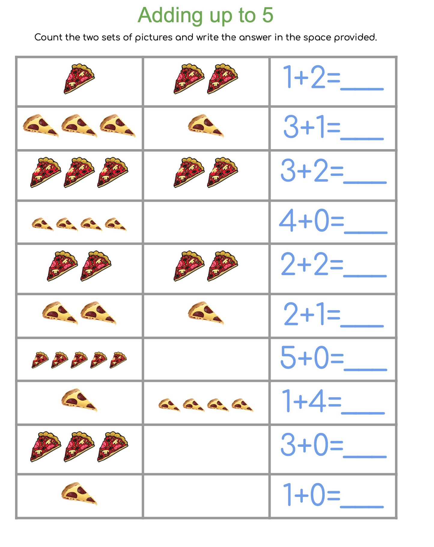 Picture Math: Preschool to Kindergarten Math for Fun