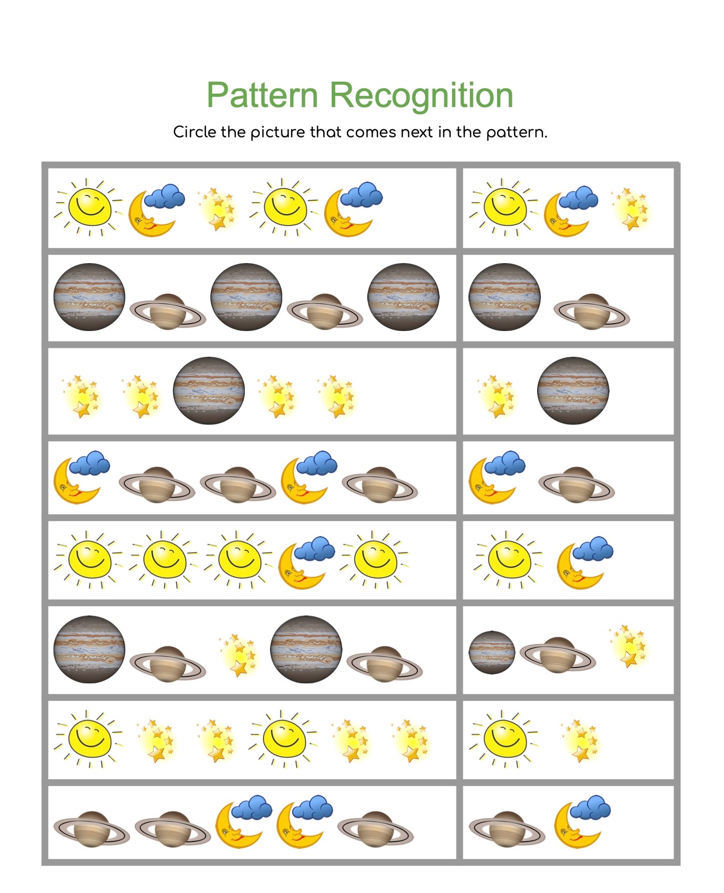 Picture Math: Preschool to Kindergarten Math for Fun