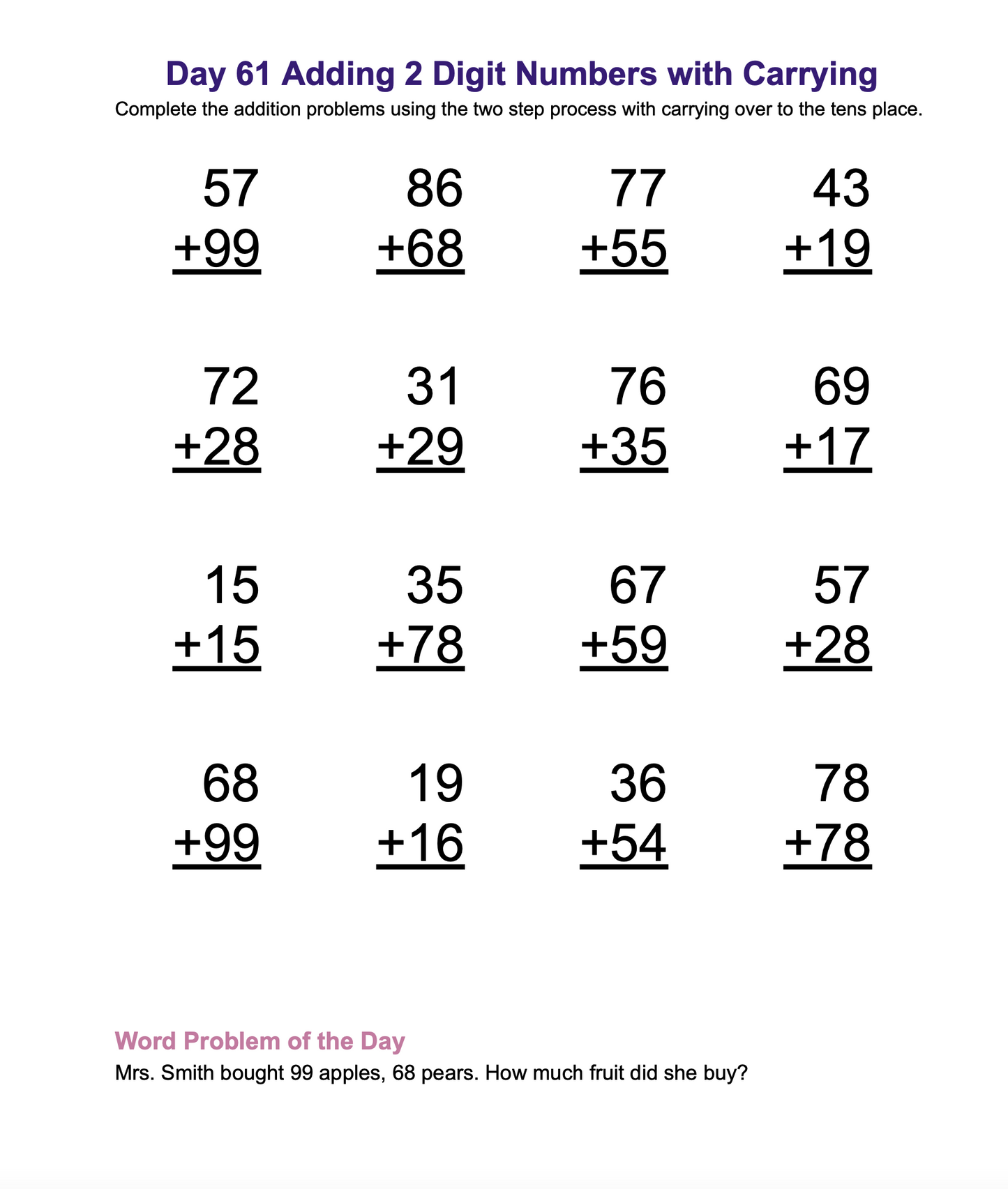 Picture Math for Second Grade