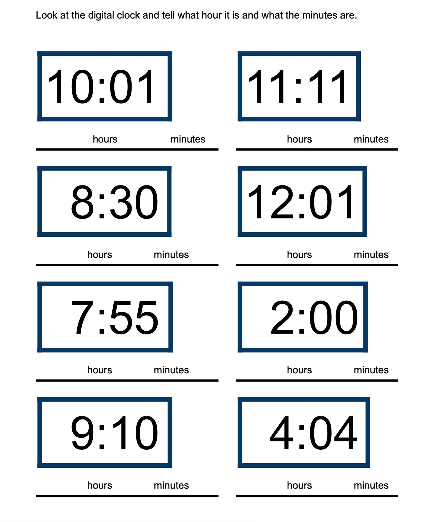 Learn to Tell the Time