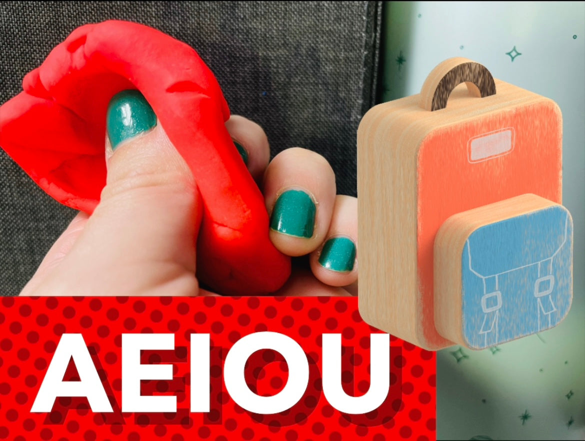 Long & Short Vowel Sounds Play Clay Mats | Montessori Phonics Activities