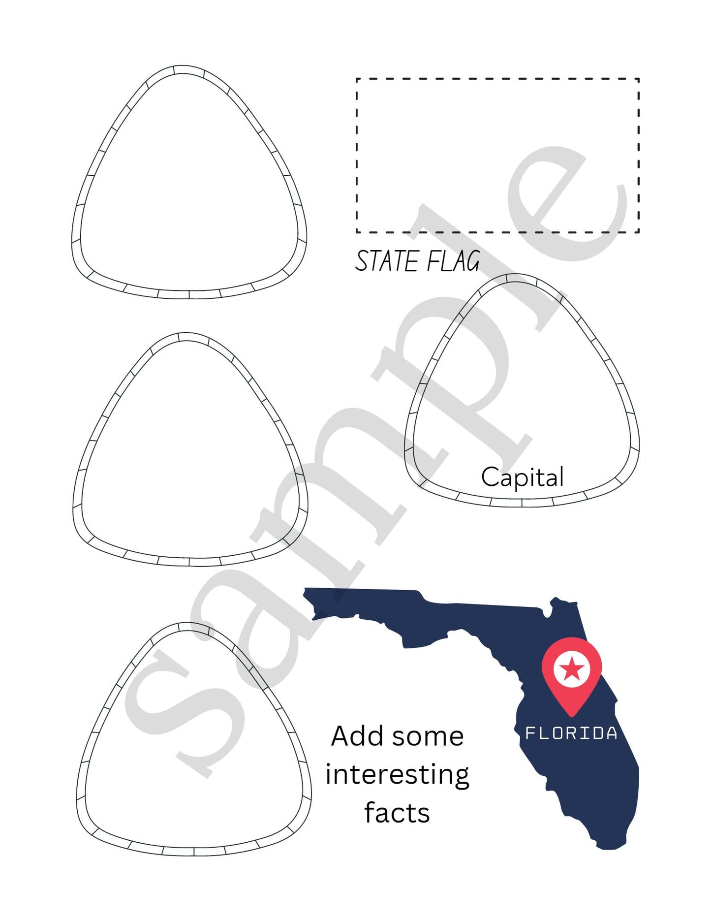 The 50 States Activity/Research Book