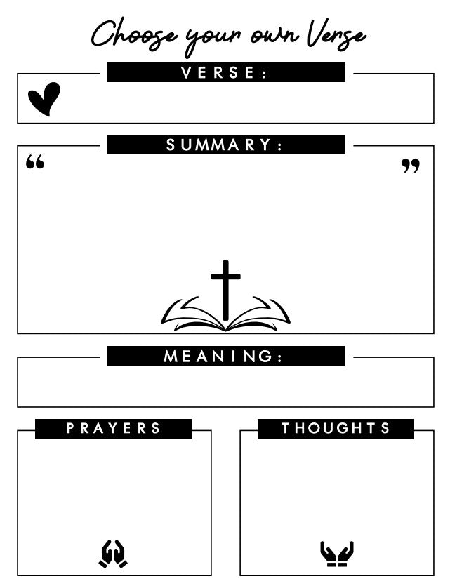 100 Page Bible Verse Devotional Study