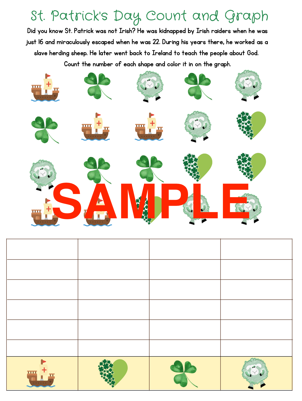 St. Patrick's Day Activity Pack! 1st, 2nd & 3rd Grade