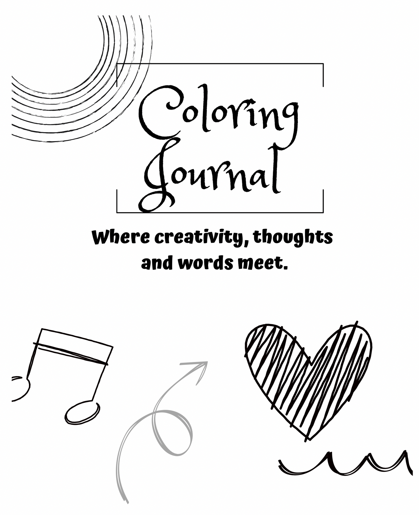 Color & Write Daily Journal (86-Pages)