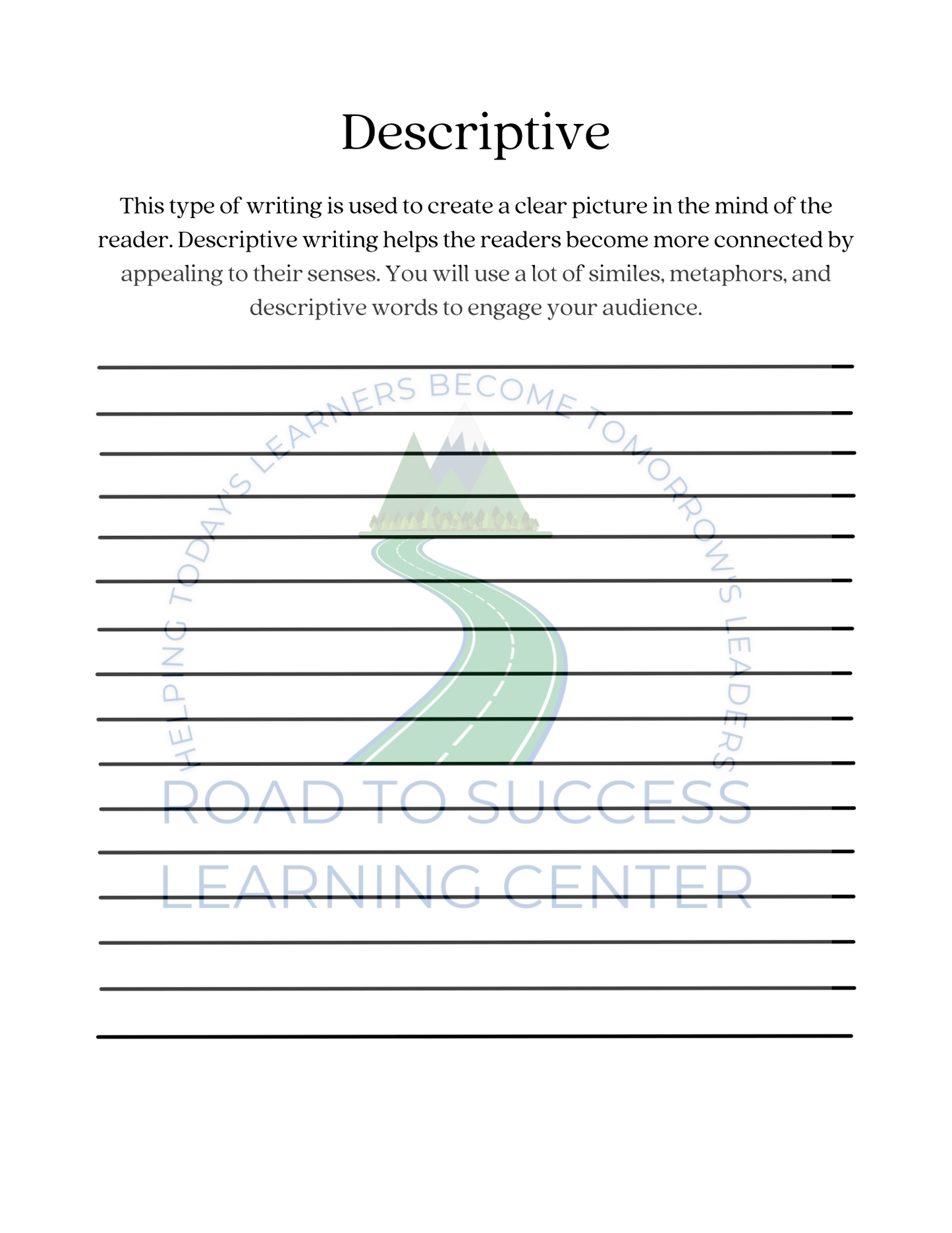 Types of Writing for Middle School