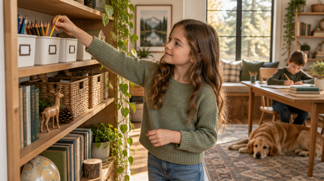 How to Get Kids to Tidy Up on Their Own: A Routines + Labels System That Actually Sticks