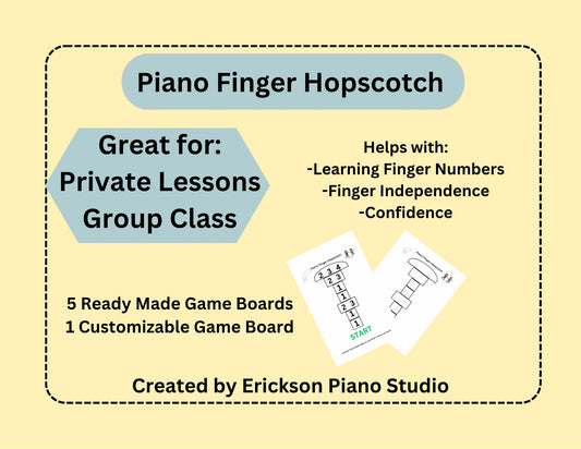 Piano Finger Hopscotch