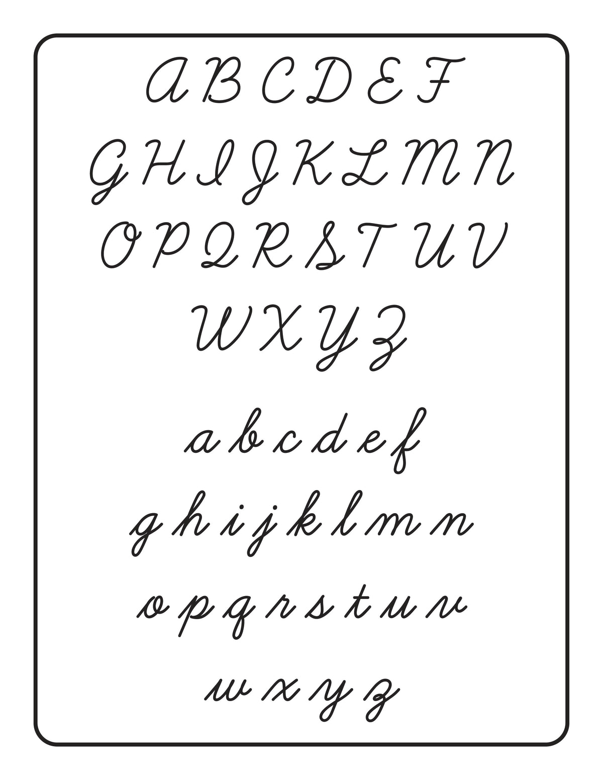 Wisdom In Cursive Cursive Handwriting Alphabet Practice Workbook – Nuggets of Wisdom