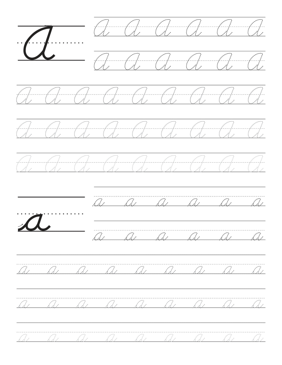 Handwrite Abc Cursive Handwriting Alphabet Practice Workbook – Nuggets of Wisdom