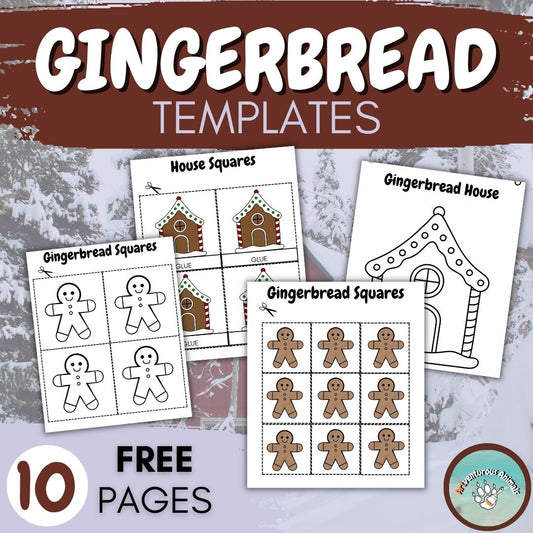 Gingerbread Man Templates - Gingerbread House FREE Printables for Crafts