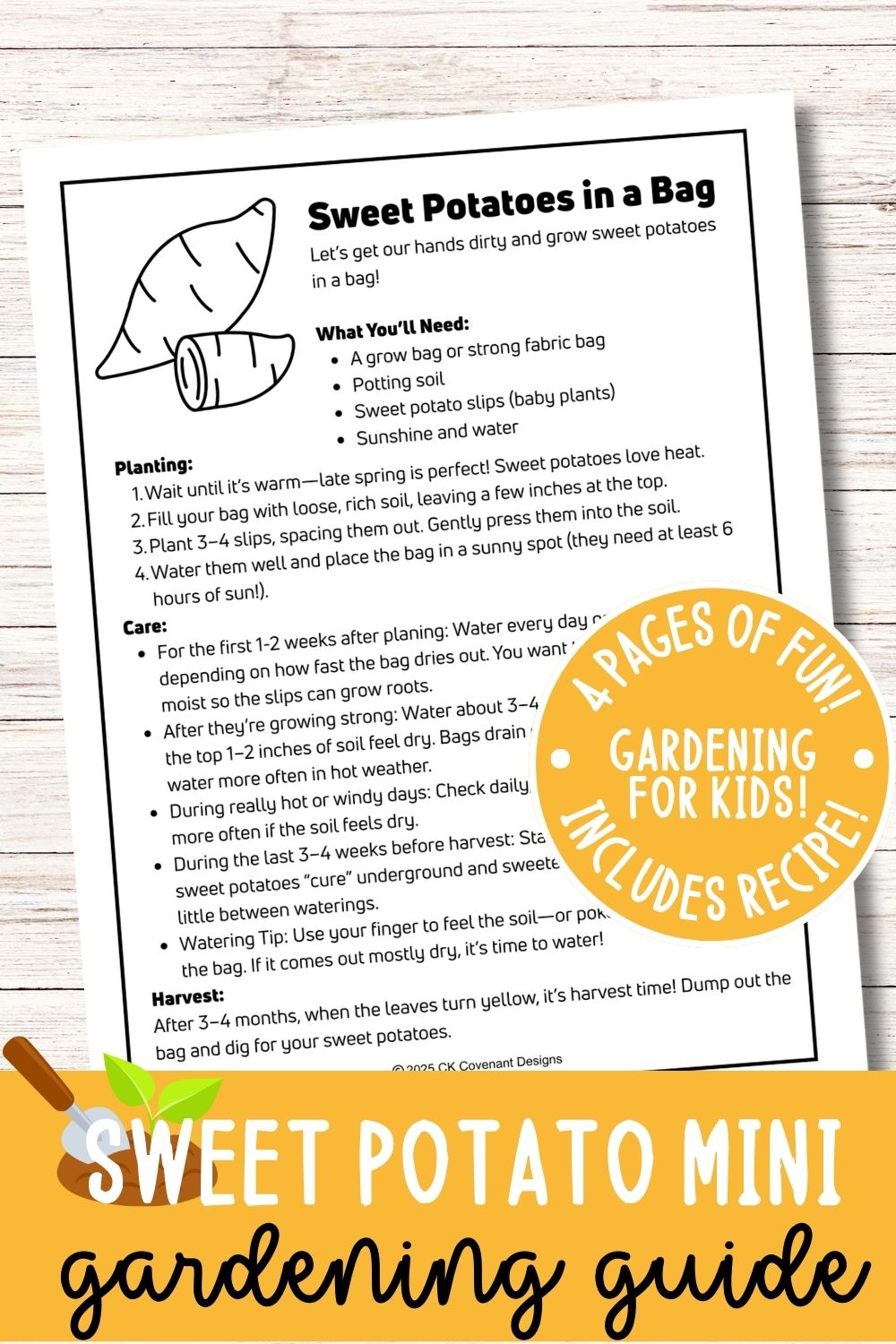 Sweet Potato Mini Gardening Guide