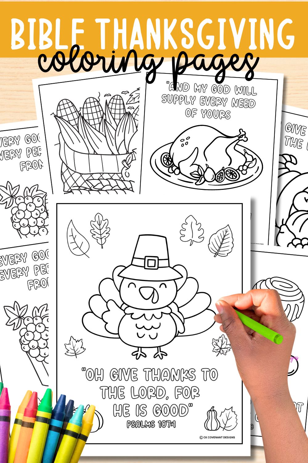 Thanksgiving Bible Verse Coloring Pages