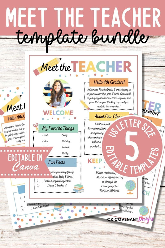 Meet the Teacher Template Bundle
