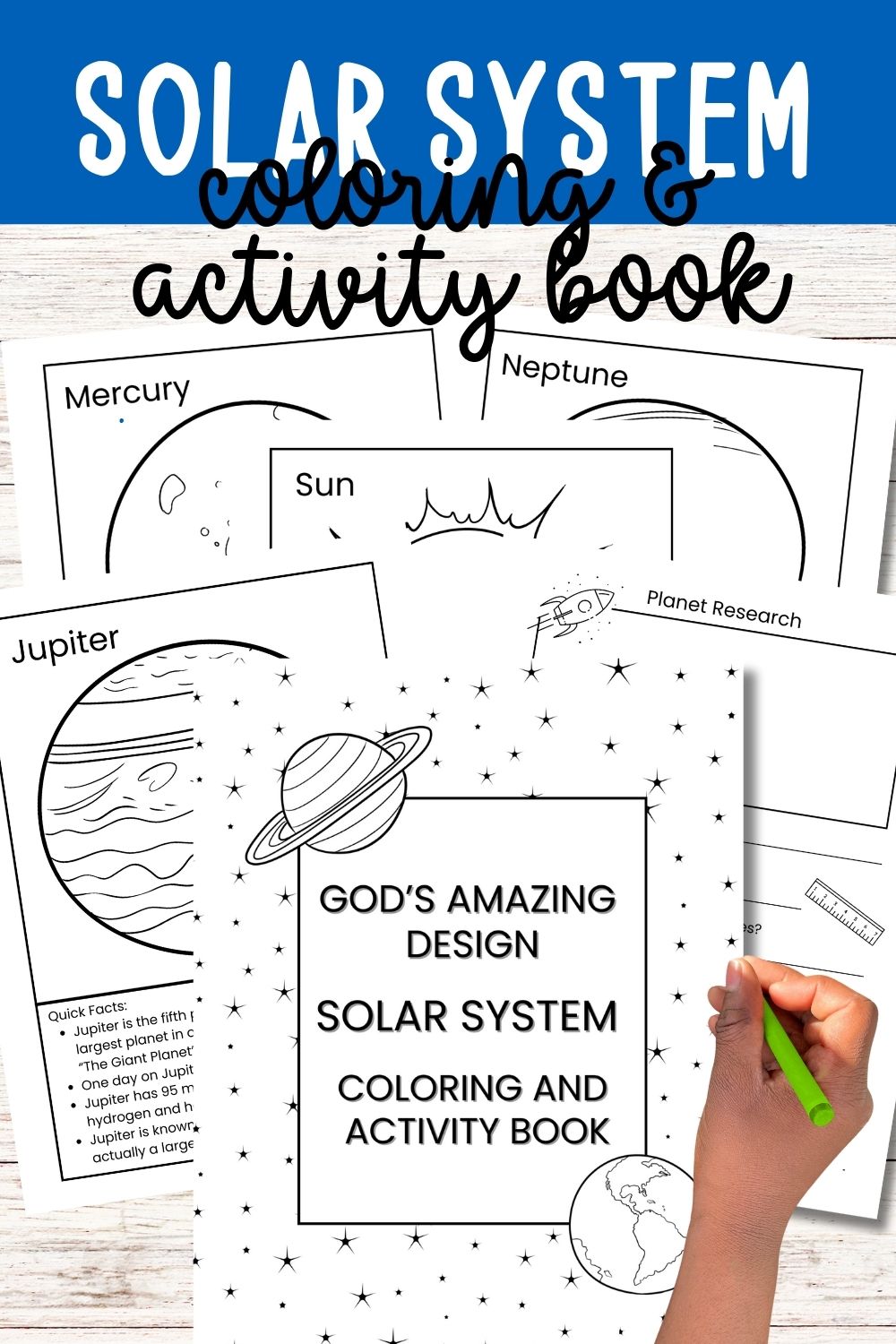 "God's Amazing Design: Solar System Coloring and Activity Book"